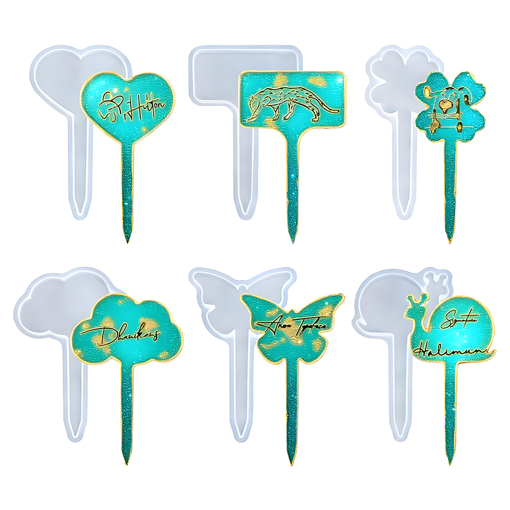 Resin Art Tools - S0253 6 Styles T Shape Bookmark