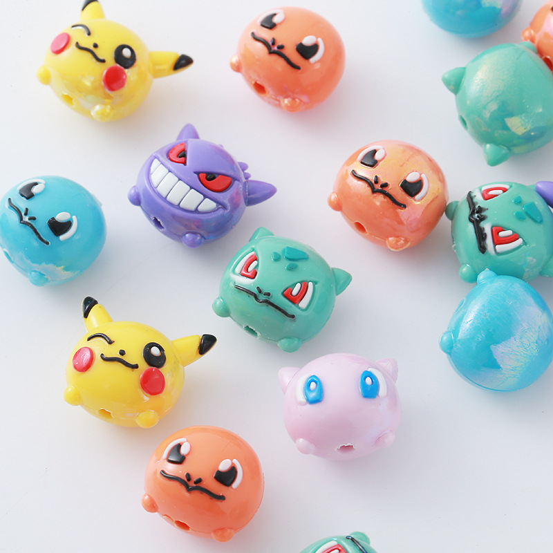 12pcs Pokémon Bead DIY Mobile  - Resin Art Toys recension och pris