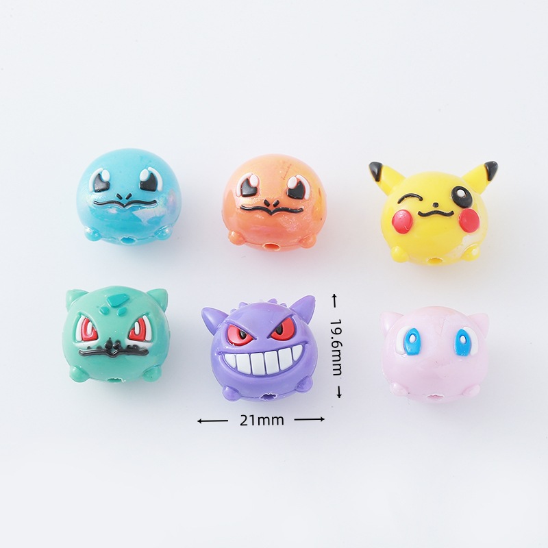 12pcs Pokémon Bead DIY Mobile  - Resin Art Toys recension och pris