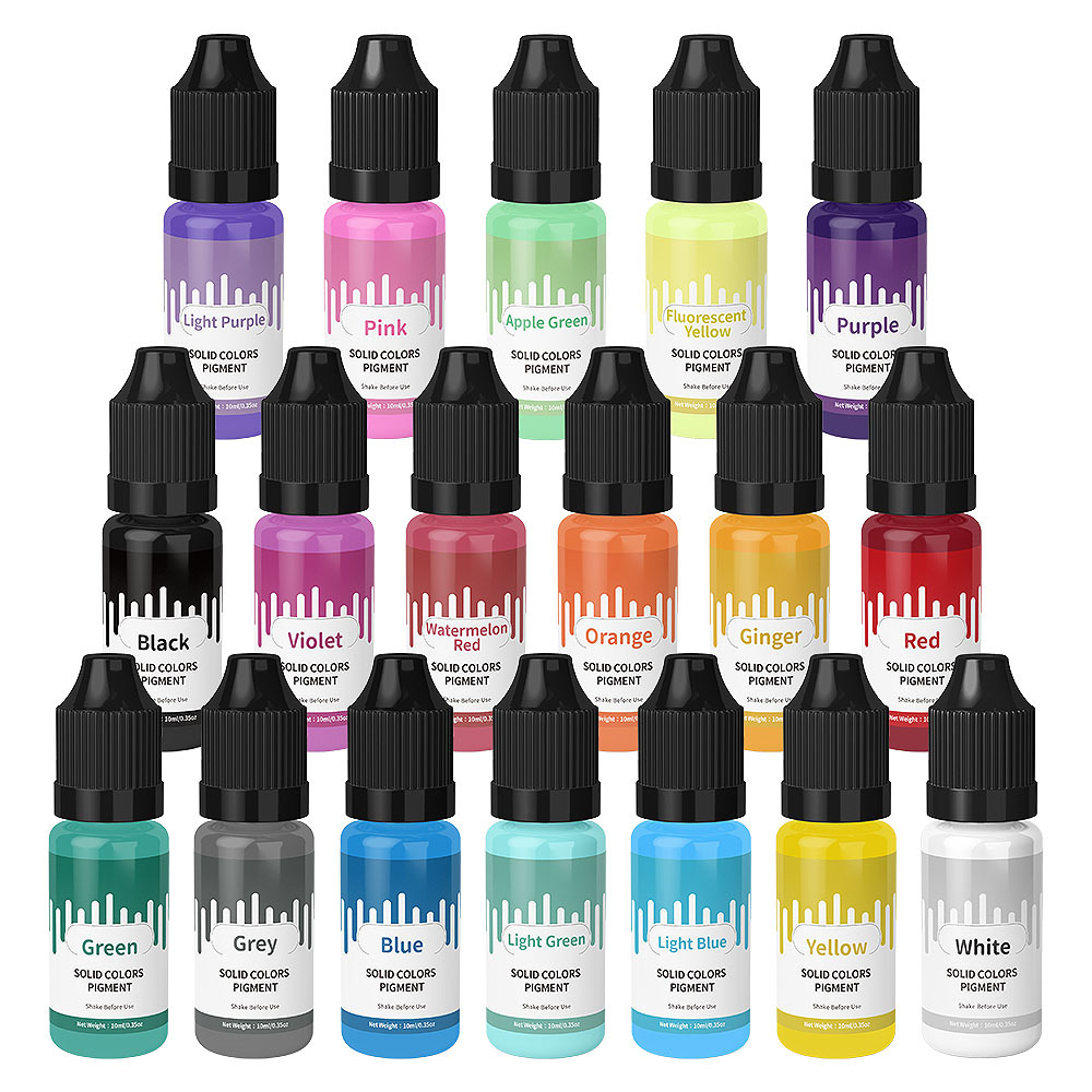 18Colors 10ml Macaron Solid Pa - Resin Art Tool Kit recension och pris