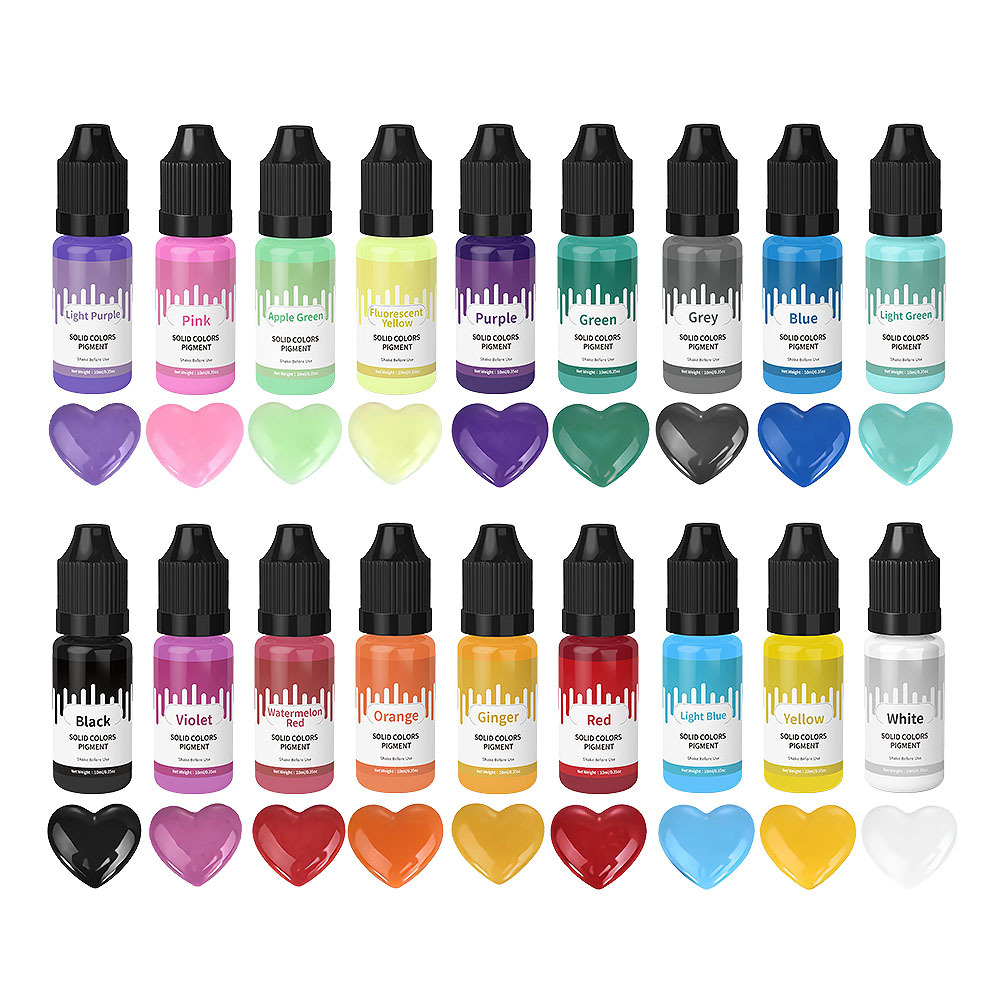 18Colors 10ml Macaron Solid Pa - Resin Art Tool Kit recension och pris