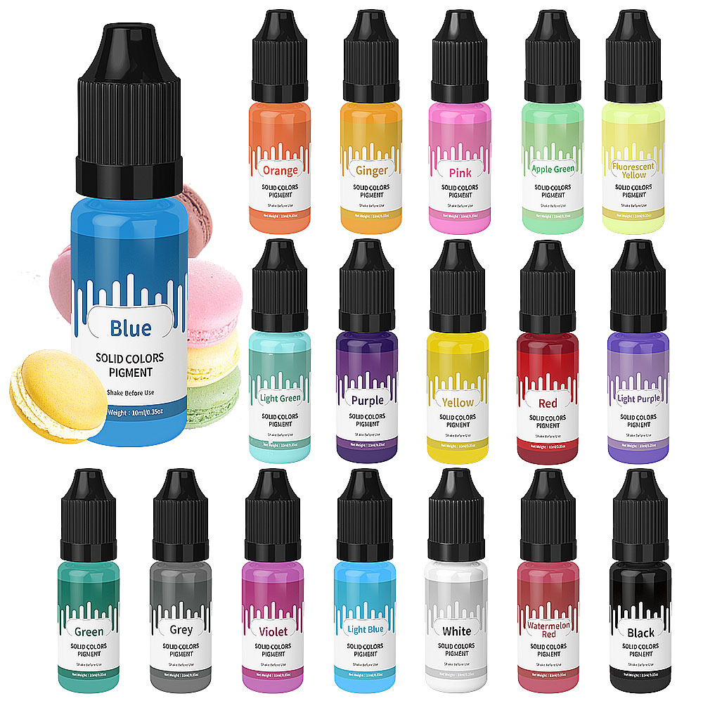 18Colors 10ml Macaron Solid Pa - Resin Art Tool Kit recension och pris