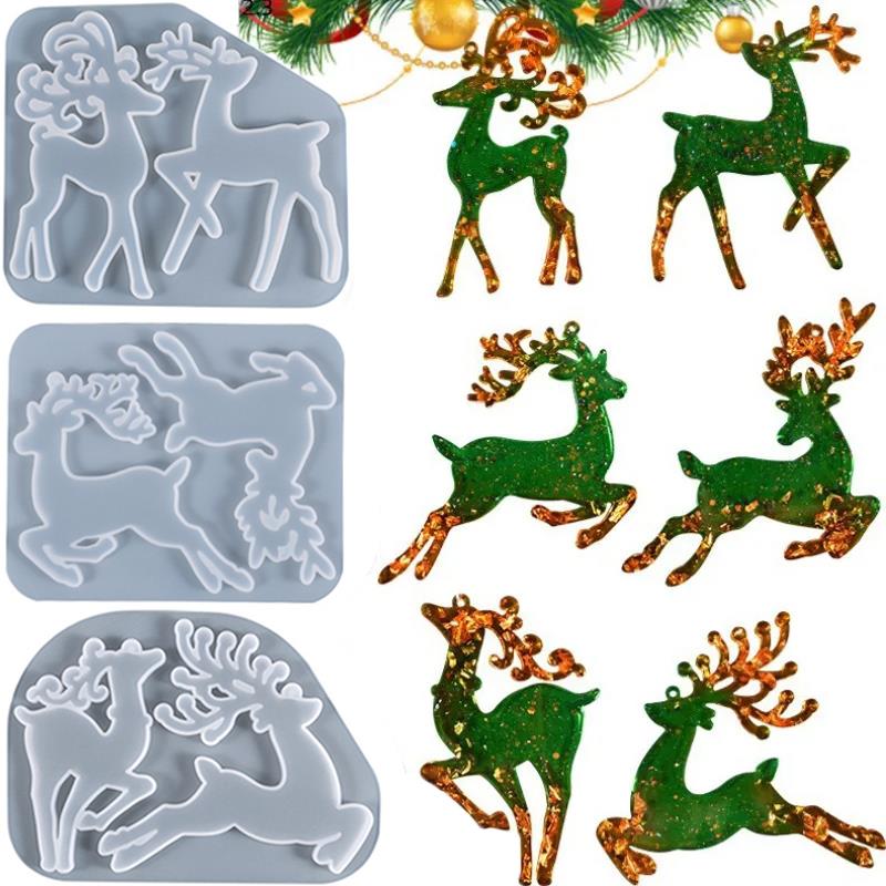 Christmas Elk Epoxy Resin Mold - Resin Art Tool Kit recension och pris
