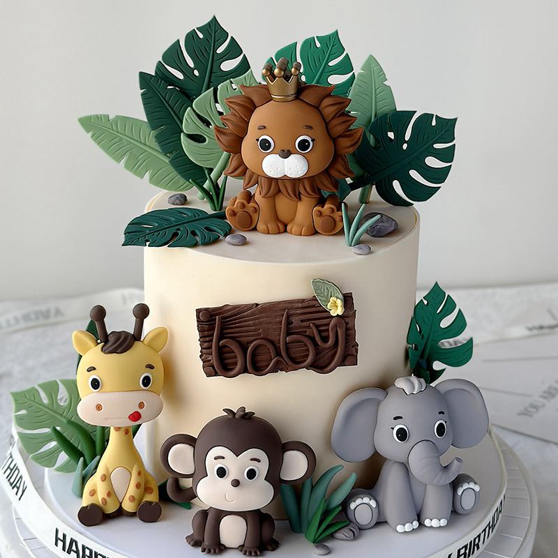 Jungle Safari Animal Doll Cake - Resin Art Baby recension och pris