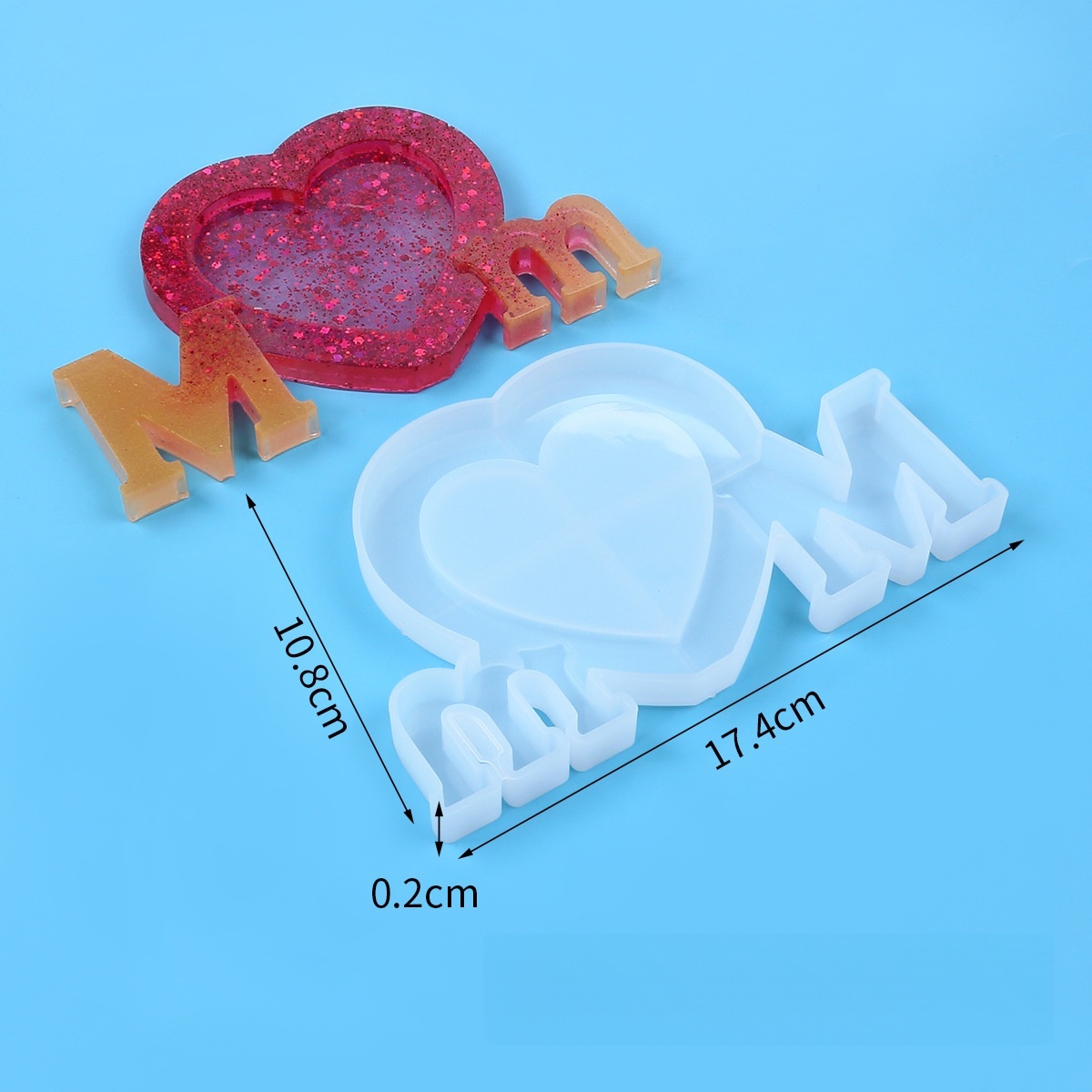 Letter Mm Epoxy Resin Silicone - Resin Art Tool Kit recension och pris