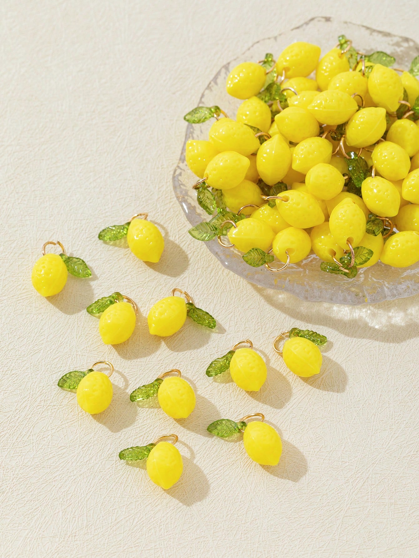 10Pcs 3D Lemon Resin Charms Pe - Resin Art Products recension och pris