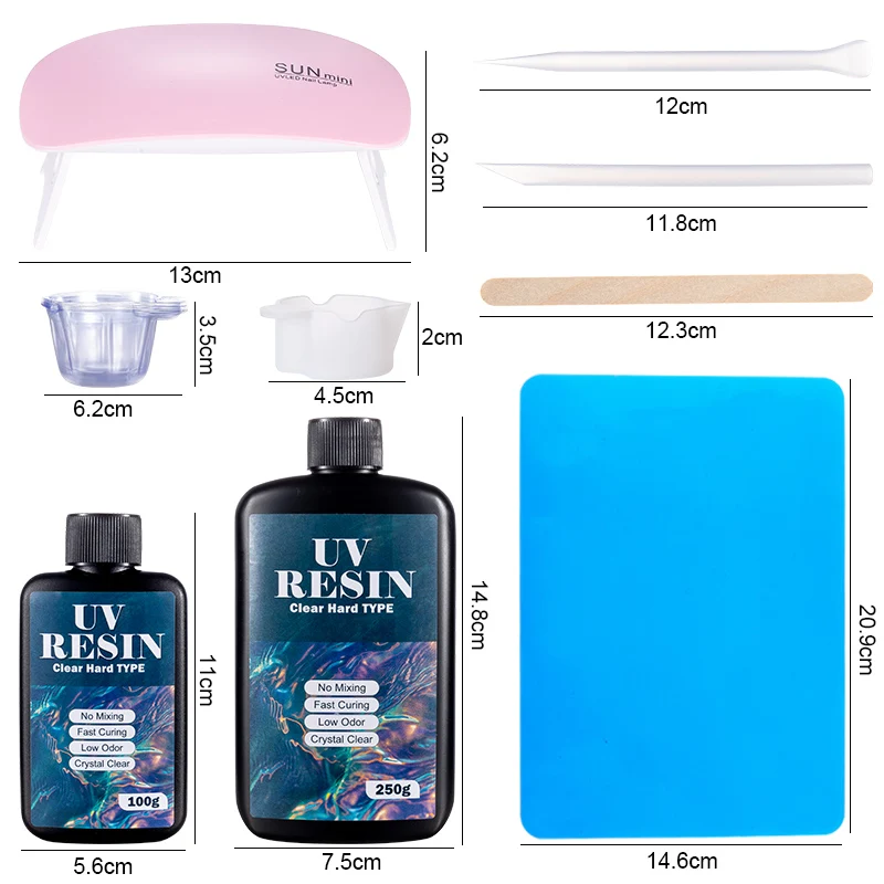 Hard UV Resin Glue Kit Fast Cu - Resin Art And Jewelry recension och pris