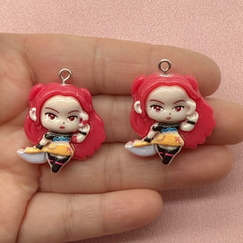 10pcs resin cartoon pendant, D - Resin Art Handmade recension och pris