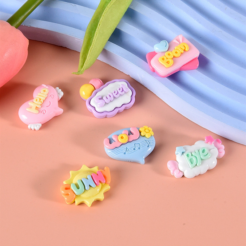 10/20/30Pcs Cute Letter Planar - Resin Art Letter Keychain recension och pris