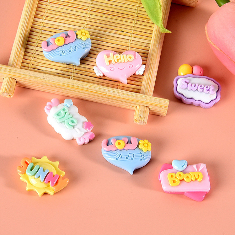 10/20/30Pcs Cute Letter Planar - Resin Art Letter Keychain recension och pris