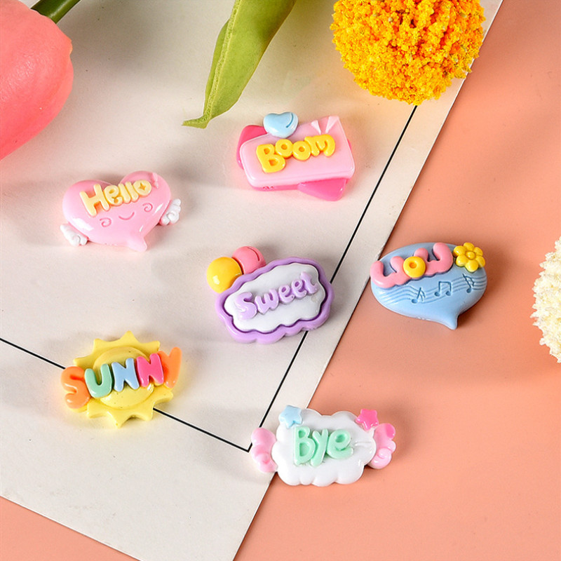 10/20/30Pcs Cute Letter Planar - Resin Art Letter Keychain recension och pris