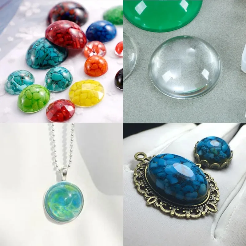 1pcs Silicone Mold Half Ball O - Resin Art Tool Kit recension och pris