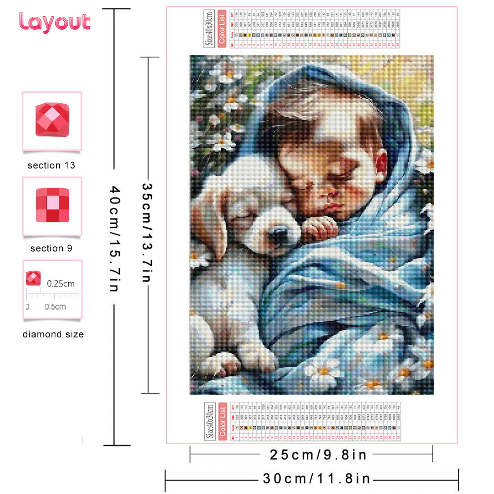 Huacan Diy Diamond Painting Po - Resin Art Baby recension och pris