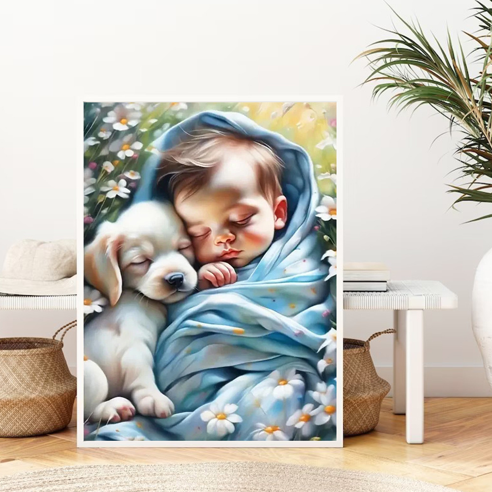 Huacan Diy Diamond Painting Po - Resin Art Baby recension och pris