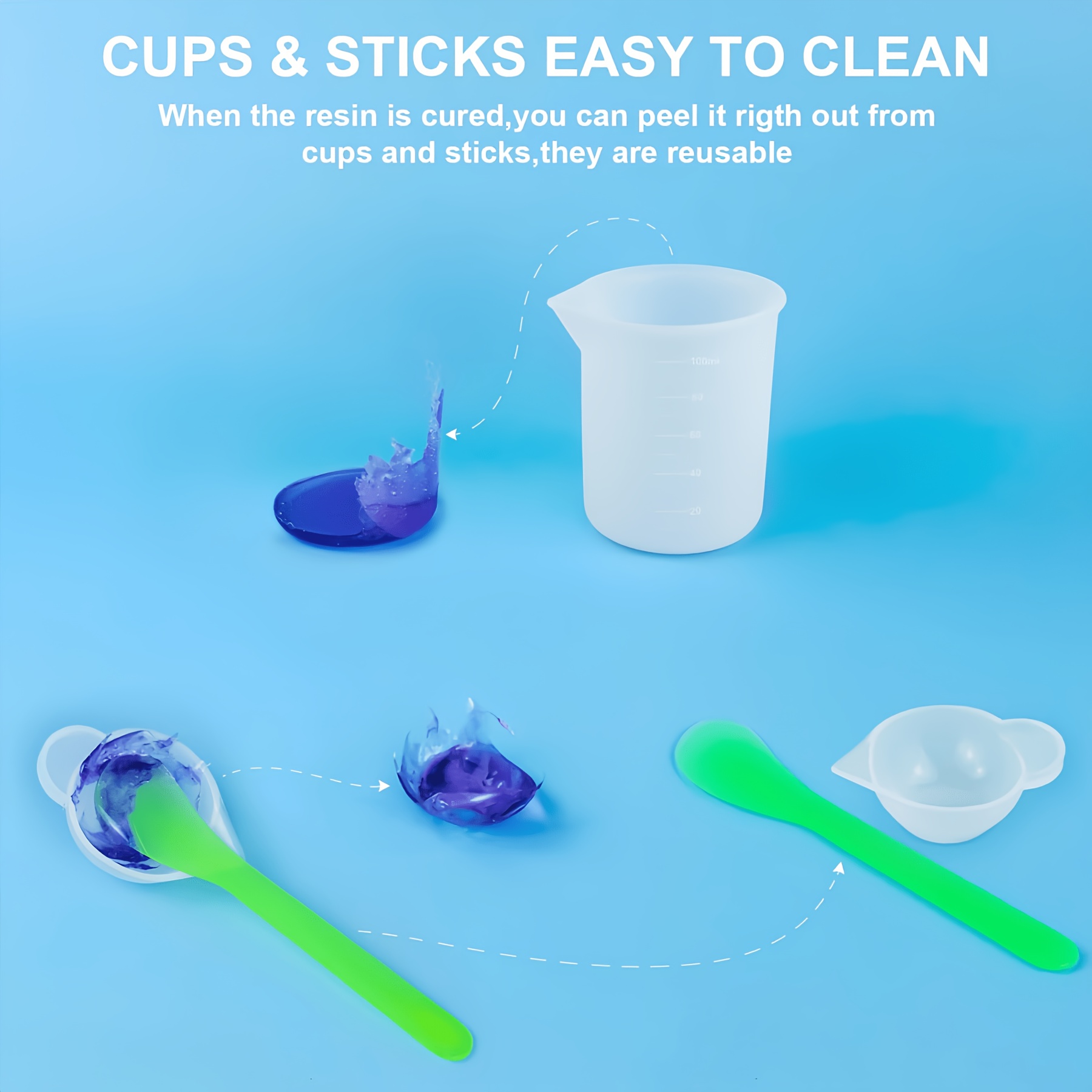 21pcs/Set Silicone Resin Casti - Resin Art Tool Kit recension och pris