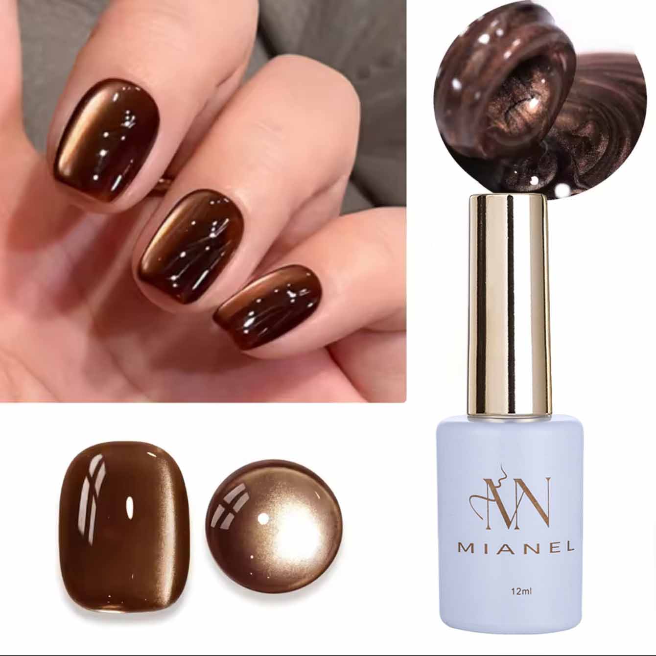 12ml 1-21pcs Brown Gold Cat Ey - Resin Art Price recension och pris